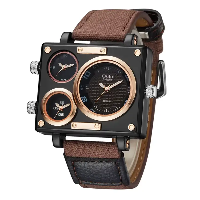 Oulm – montre à Quartz pour hommes