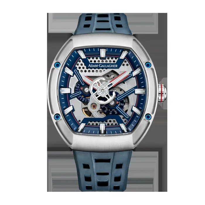 Montre mécanique WM Adam Gallagher homme résistante à l'eau avec mouvement automatique en acier inoxydable pour occasions spéciales