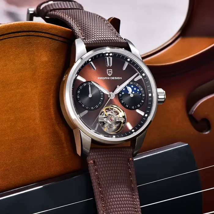 PAGANI DESIGN Tourbillon hommes montre-bracelet haut de gamme 41mm montres mécaniques saphir 100M étanche YS027 cadeau