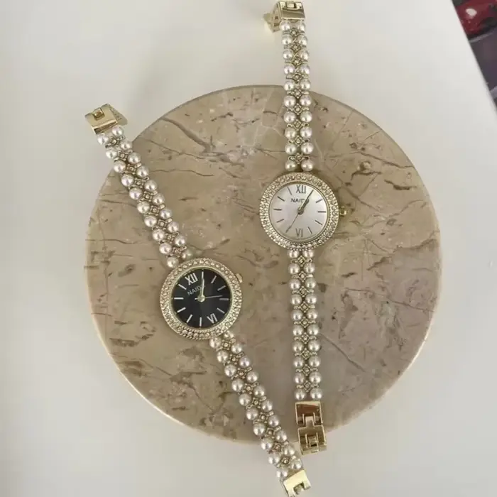 Montre-Bracelet de luxe petit cadran montre de mode pour les femmes nouvelle perle cloutée montres à Quartz Relojes Para Mujer livraison directe