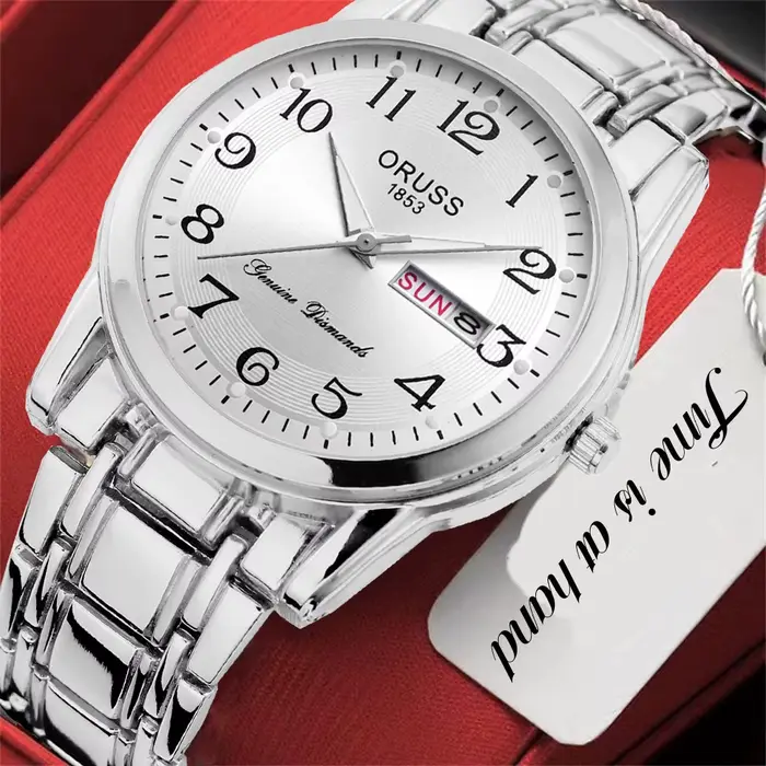 Montre pour hommes d'affaires haut de gamme mode personnalité durable double calendrier précision