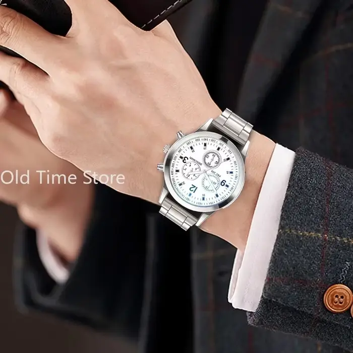 Montre à quartz décontractée de luxe pour hommes