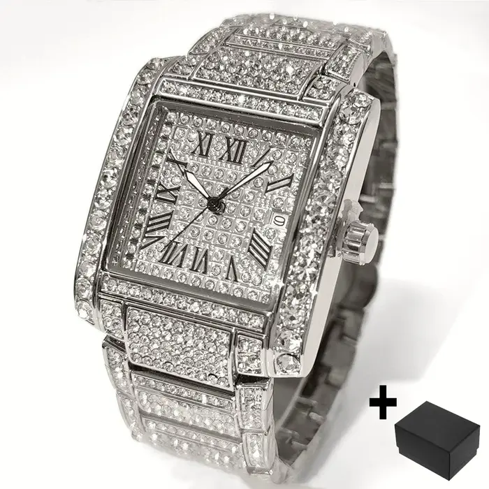 Umy GUET-Montre à Quartz de Luxe pour Homme