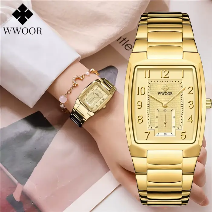 WWOOR 2026 Nouvelles Montres Dorées pour Femmes