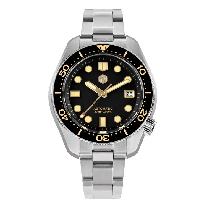 San Martin Design – montre de plongée pour hommes, 44mm, MM300, Sport, acier, Vintage, NH35, automat