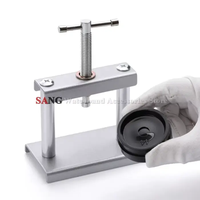 Kit de réparation de montre avec presse à fond de boîtier en acier inoxydable pour horlogers et amateurs d'horlogerie occasions spéciales