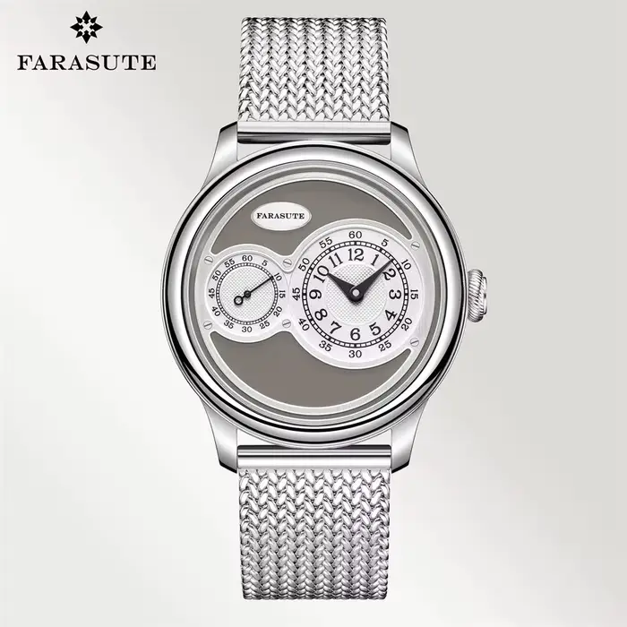 FARASUTE Nouvelle Montre Mécanique Automatique Décontractée pour Homme, Luxe, Saphir, Acier Inoxydab