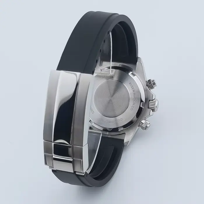 NEITON VK63 39mm boîtier de montre argent/or avec bracelet solide en acier inoxydable pour montres