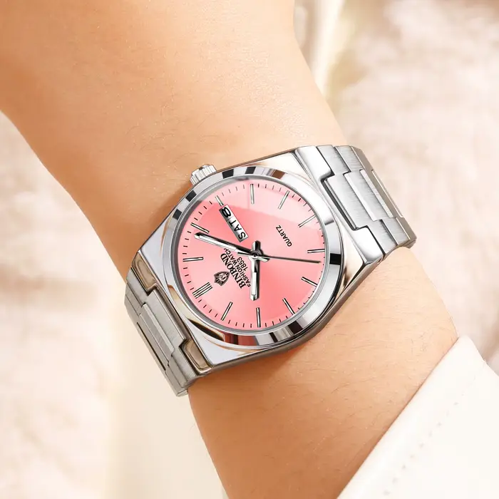 Montres à quartz BINBOND pour femmes, luxe, lumineuses, étanches, affichage automatique de la date et du jour, montre pour femmes, montre pour dames.