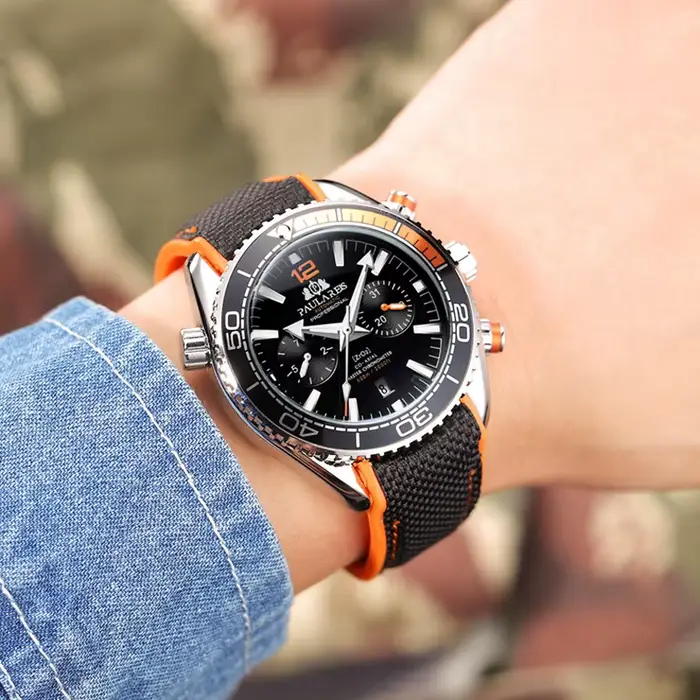 PAULAREIS P luxe hommes automatique auto vent montre mécanique