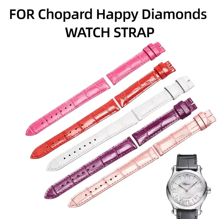 Bracelet de montre en cuir Alligator CHOPARD HAPPY DIAMONDS 5-DIAMOND et 7 DIAMOND