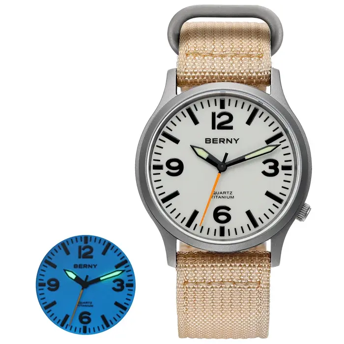 Montres BERNY en titane pour hommes