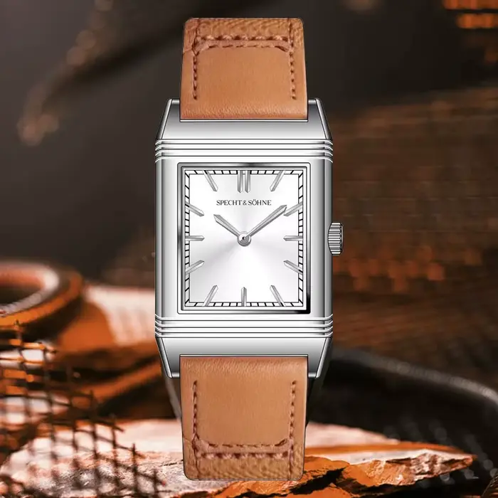 Nouveautés 2026 : Montre carrée 25,5 mm pour homme, montre de sport en acier inoxydable, verre saphi