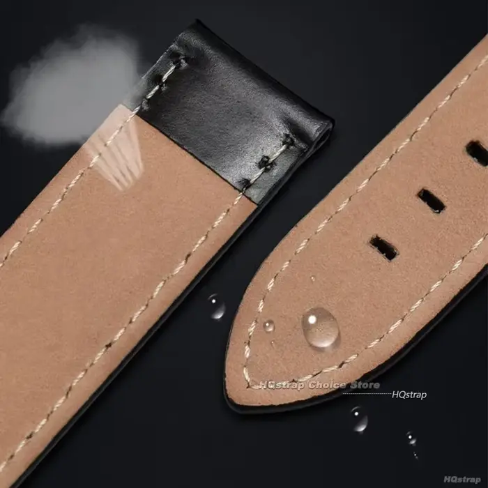 Bracelet de montre en cuir véritable pour homme et femme, variété de couleurs et largeurs, élégant pour diverses occasions et cadeaux spéciaux
