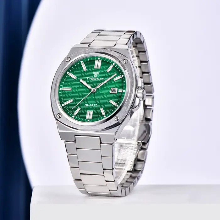 2025 nouvelle montre pour hommes TYBERLEY Top Design montres à Quartz de luxe pour homme en acier inoxydable étanche