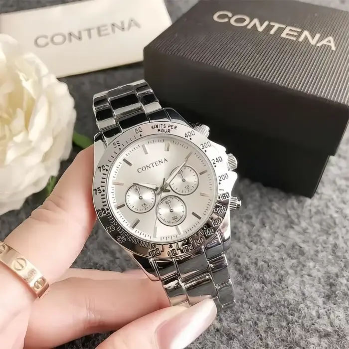 Montre femme TINUORA en acier inoxydable quartz élégante pour femmes occasions spéciales style luxueux