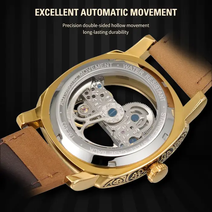 Montre mécanique en or pour homme