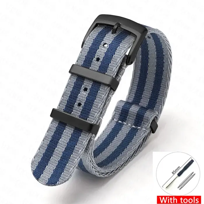 Bracelet en Nylon pour Omega MoonSwatch Seamaster 300 Speedmaster hommes Sport toile