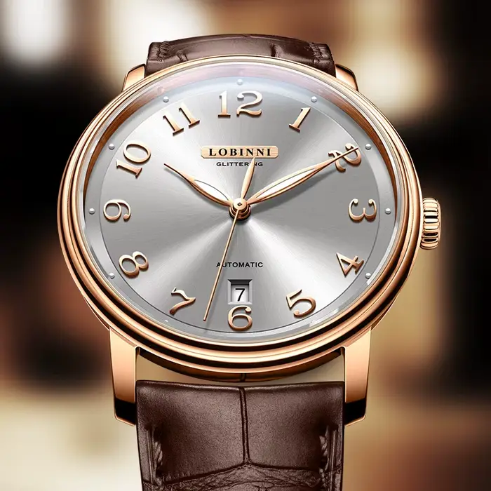 LOBINSettlement MIYOTA-Montres mécaniques automatiques pour hommes, saphir, étanche à 50 m, date automatique Shoous, nouvelle marque suisse de luxe, L9601