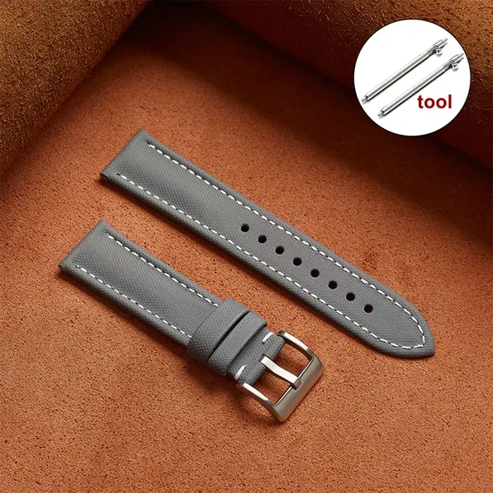 Bracelet de montre en tissu voile de qualité supérieure pour bracelets Blancpain 18mm 19mm 21mm 20mm 22mm