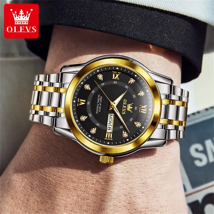 Montre étanche pour hommes, tendance et polyvalente, marque OLEVS, 5513