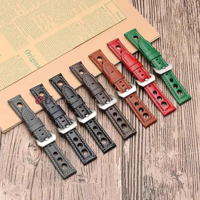 Bracelet de montre en cuir vintage pour Panerai