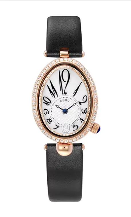 Montre narcloutée en diamant pour femme, horloge à quartz étanche, cadeau féminin élégant, marque su