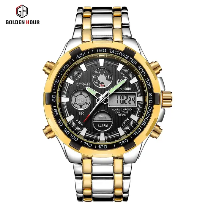 Montres-bracelets de sport pour hommes GOLDEN HOUR