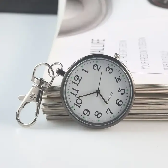 Montre à gousset — Nouvelle petite montre de poche à Quartz mignonne avec porte-clés hommes femmes m