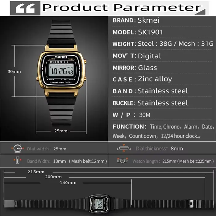 Skmei femmes Bracelet robe montres marque de luxe