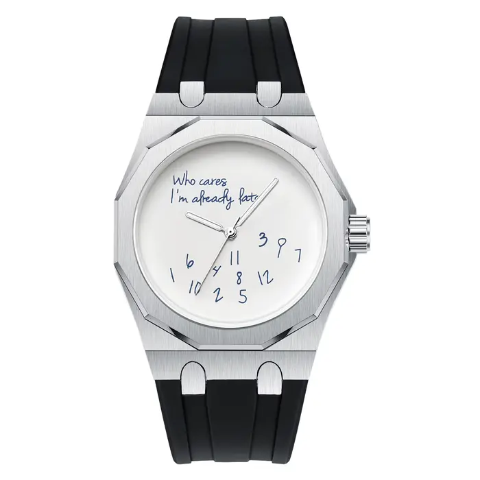 Montre de luxe pour homme avec boîtier octogonal, bracelet en silicone, montre-bracelet étanche, cad