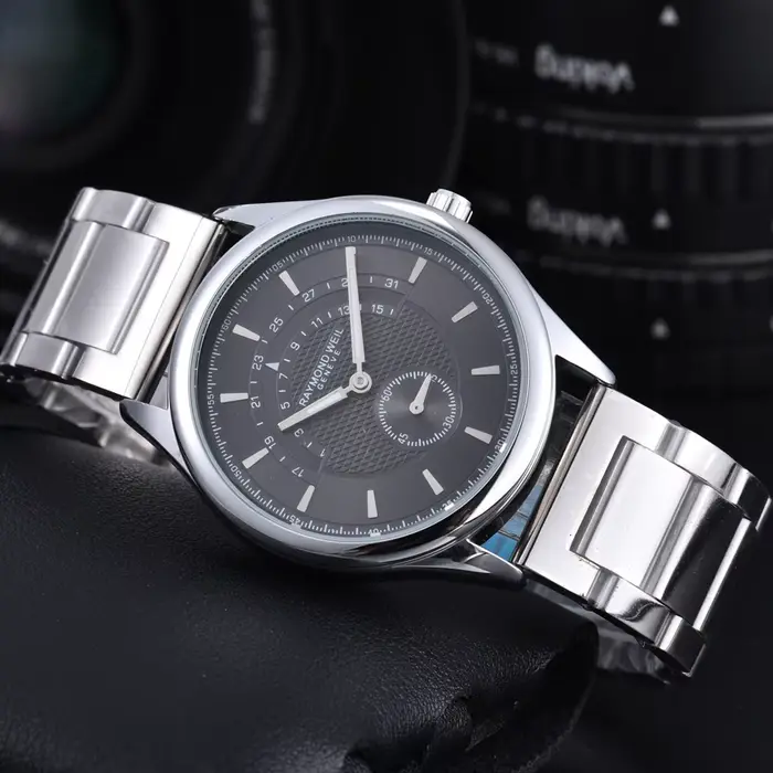 Montre classique masculine Raymond Weil élégante multifonctionnelle pour hommes à offrir pour diverses occasions