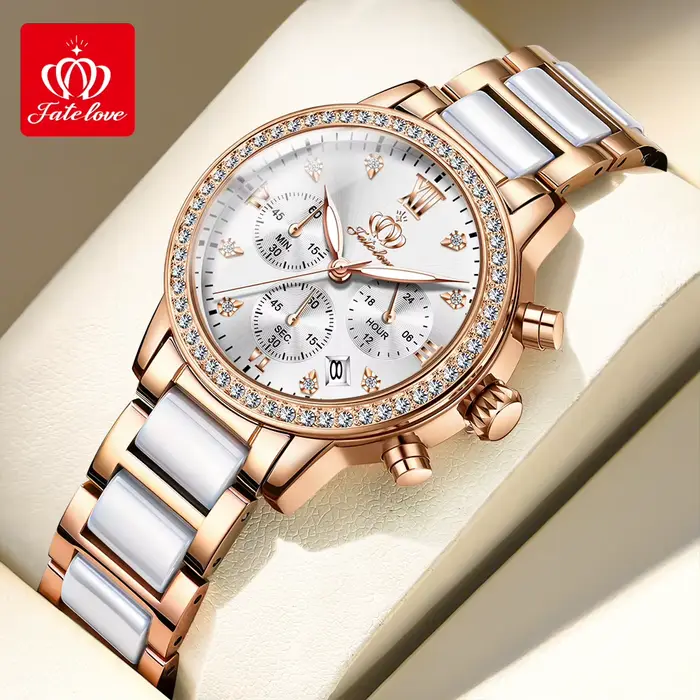 Fate Love-Montre à quartz étanche pour femme, marque décontractée, FL881
