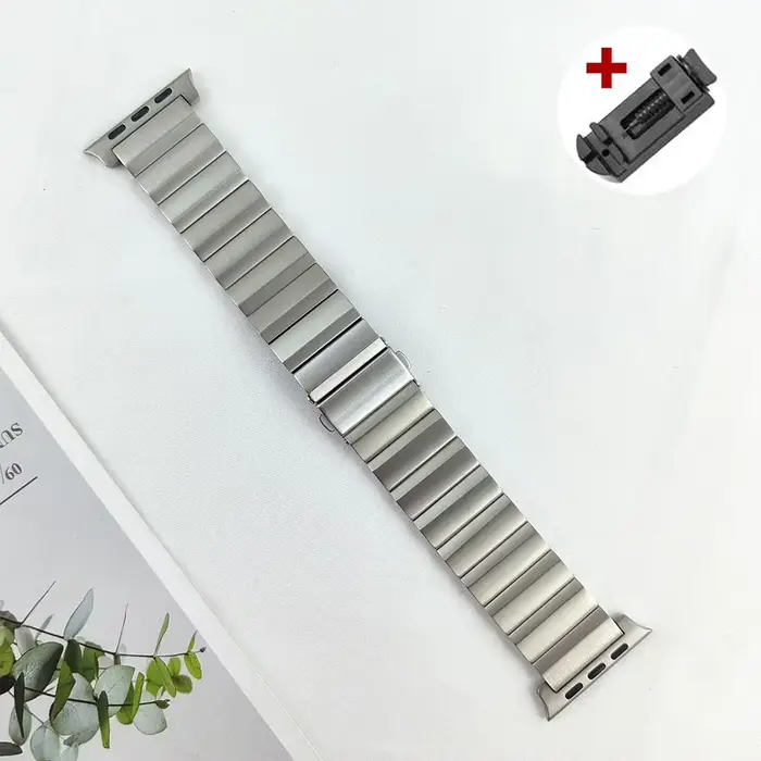 Bracelet en métal titane de luxe pour Apple Watch Ultra 2 49mm 45mm 44mm 42mm Bracelet Correa pour I