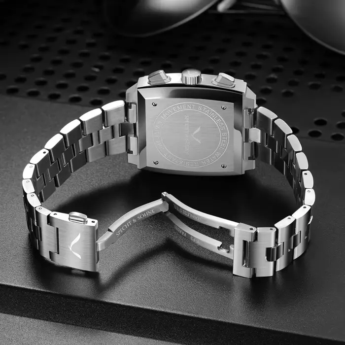 Montre de luxe sport quartz étanche avec chronographe pour hommes occasions spéciales élégantes