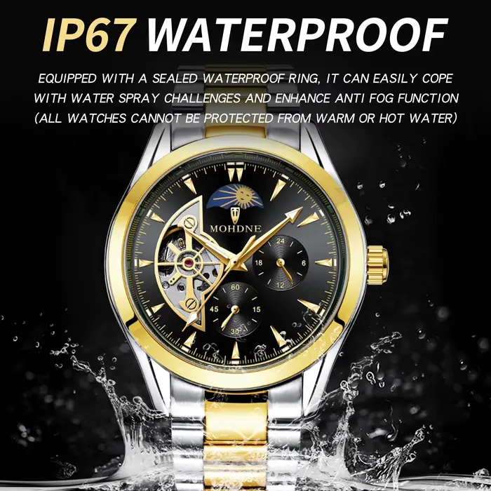 Montre automatique de luxe pour homme BINBOND