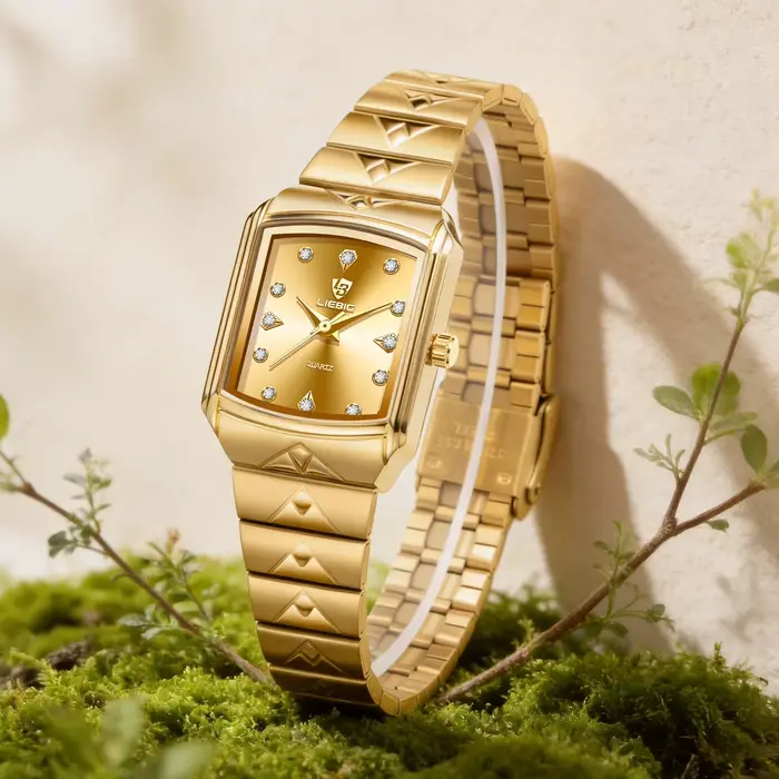 Montre Liebig L8018 Élégante Vintage à Quartz pour Femme Occasions Spéciales Durables Résistantes à l'Eau