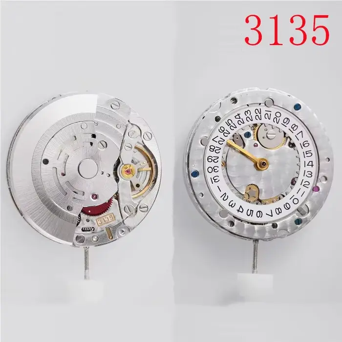 Mouvement mécanique automatique Dandong Super 3135 avec balancier bleu VS 3135 Clean Factory