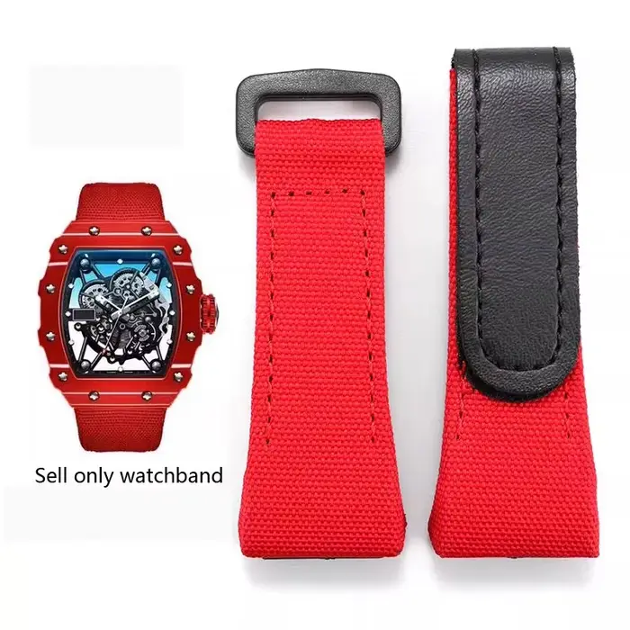 Bracelet de montre en toile en nylon pour hommes Richard Mille RM011 RM3502 RM056 élégant pour tous les styles et occasions
