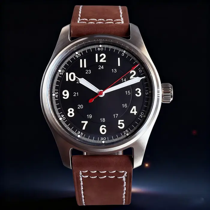 Tandorio Business 39mm pilote rétro montre mécanique automatique pour Miyota 8215/PT5000 200m étanche saphir cristal verre Lume