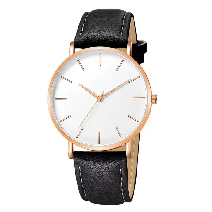 Mode Ultra mince montre pour homme haut de gamme Simple analogique montre à Quartz pour homme décont