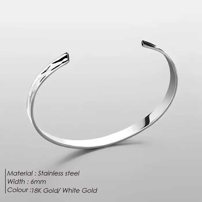 Bracelet pour homme EManco en acier inoxydable poli