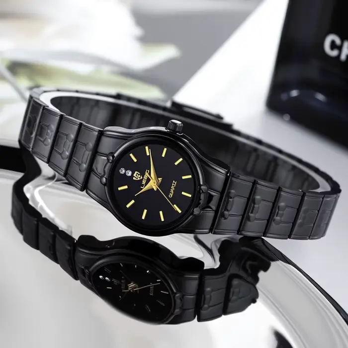 LIEBIG mode Quartz femmes montre-bracelet femme de luxe en acier inoxydable bande originale étanche dames horloge montres Reloj Mujer