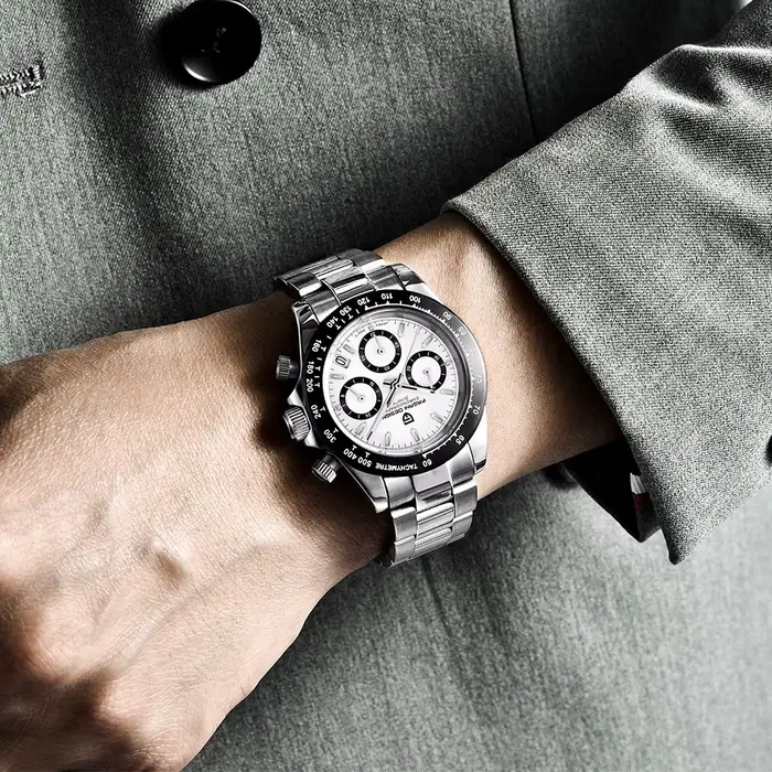 2025 PAGANI DESIGN nouveau PD1644 cadran météorite mode hommes montres à Quartz 100M verre saphir chronographe relogio masculin