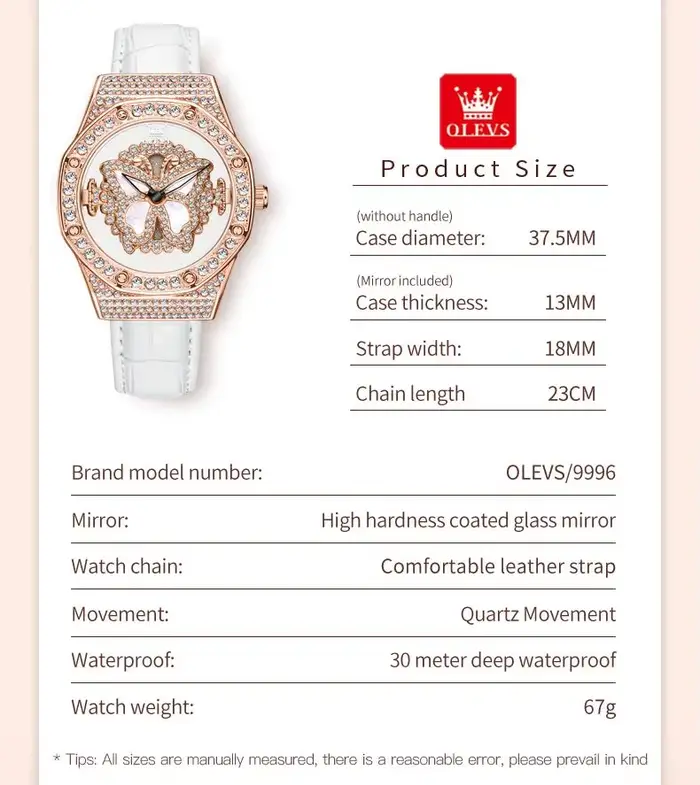 OLEVS 9996 montre à Quartz pour femmes Top marque mode femme montre-bracelet papillon luxe étanche Original en cuir robe montres