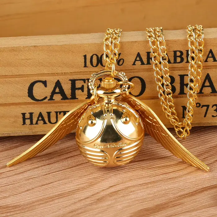 Montre de poche à Quartz en Bronze, pendentif aile en plumes, montres de luxe, Vintage, Fob, horloge