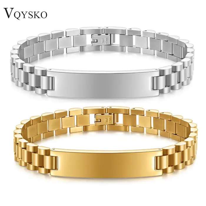 Bracelet de montre en acier titane lisse pour hommes