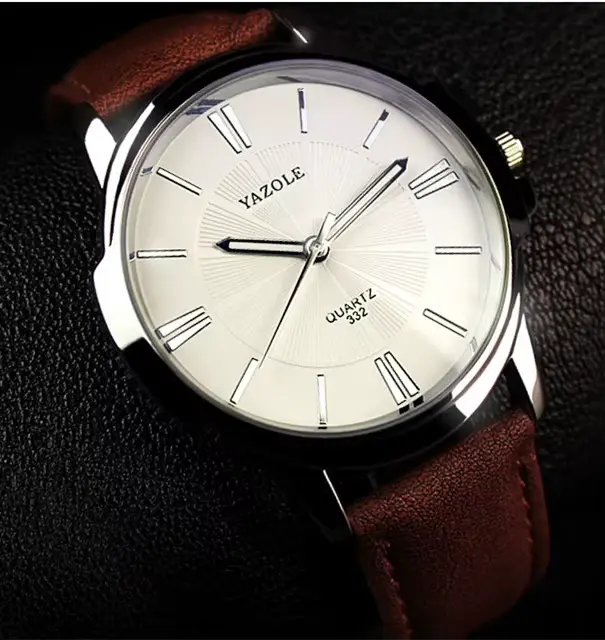 Hot YAZOLE hommes montres haut de gamme de luxe bleu verre montre
