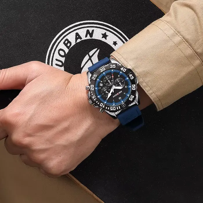 Montre-bracelet de sport étanche pour homme