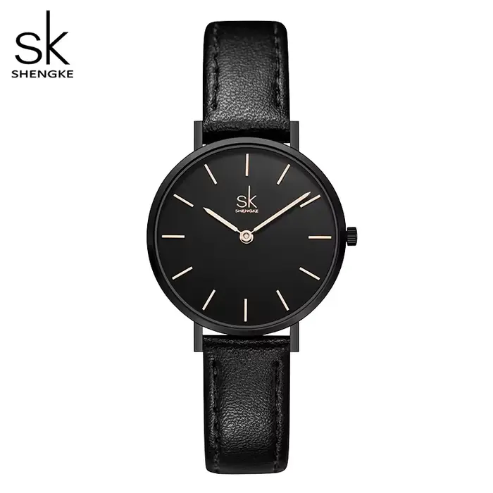Shengke Simple mode montre pour femme haut de gamme montre à Quartz élégante pour femmes bracelet en